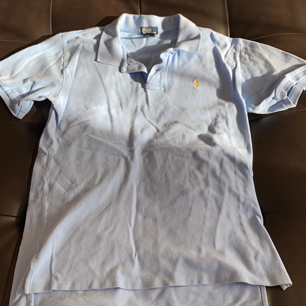 Polo Boys Baby Blue/Yellow Polo